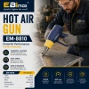 EBimax EM-520 hot air gun baking gun motor-driven multi-speed temperature control portable maintenance tool details Picture